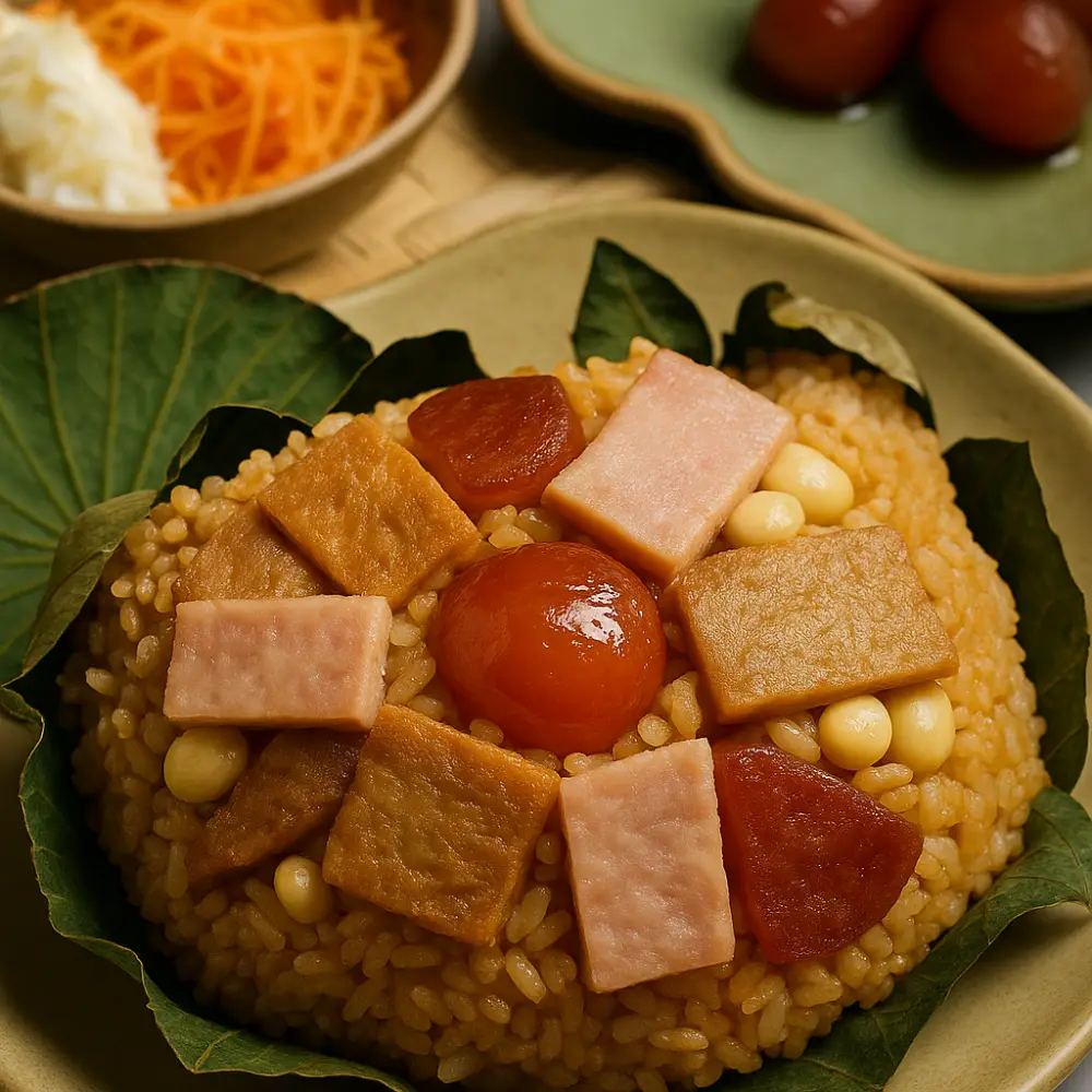 Fried Rice in Lotus Leave Recipe