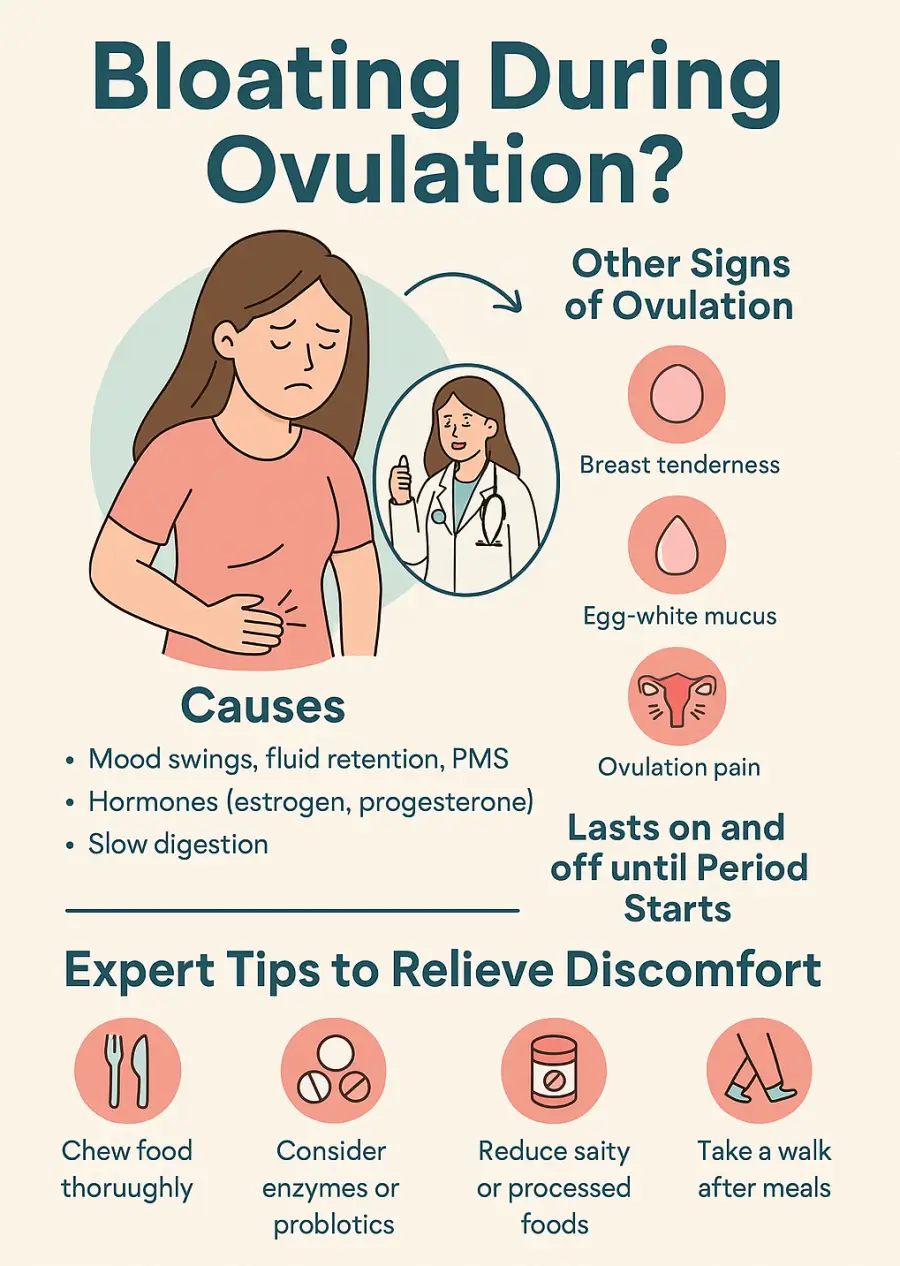 bloating during ovulation