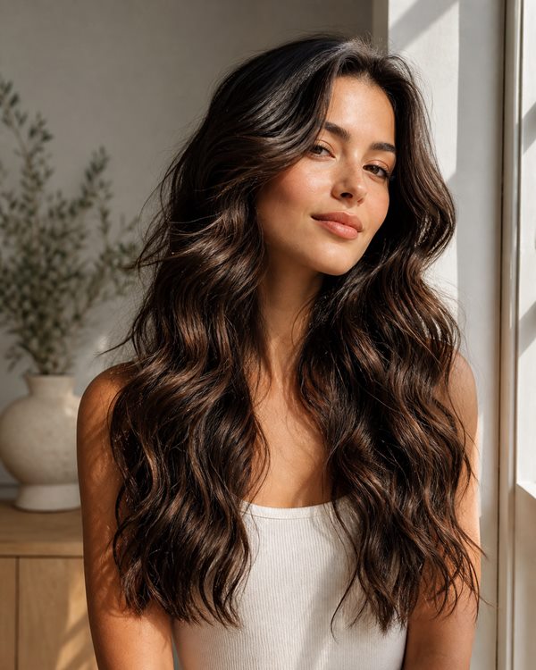 How to take care of wavy hair — woman with healthy, defined natural waves